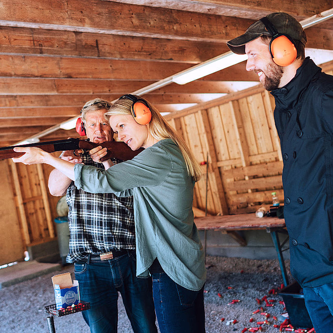 Leirdueskyting for to deluxe