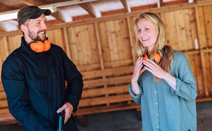 Leirdueskyting for to deluxe