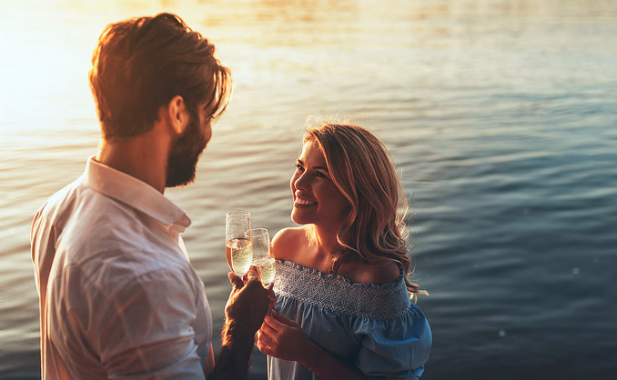Romantikk ved havet