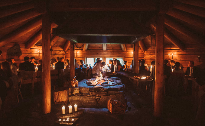 Skogsmiddag i Volldalskoja