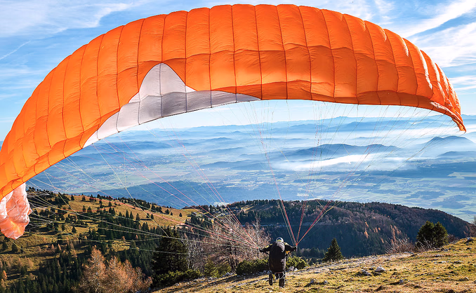 Paragliding tandem