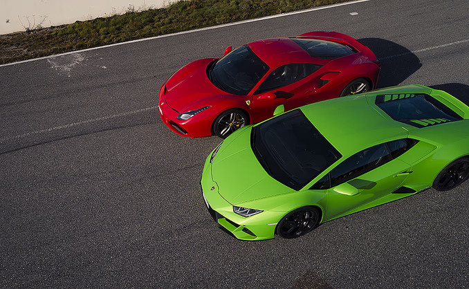 Kjør Lamborghini & Ferrari på racerbane