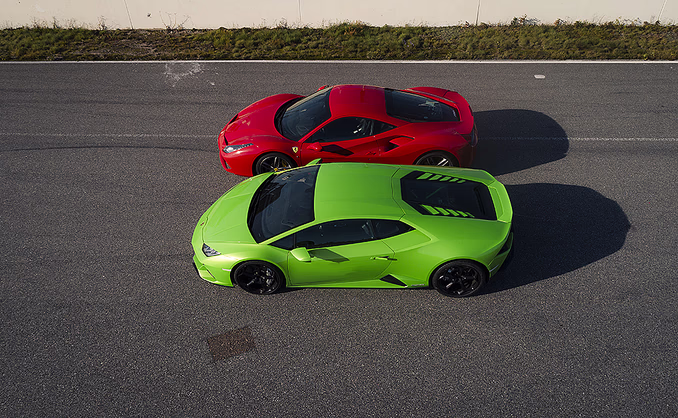 Kjør Lamborghini & Ferrari på racerbane