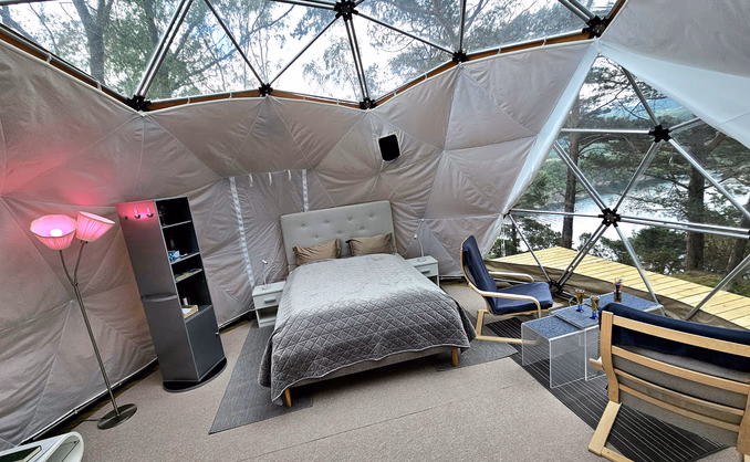 Dome, jacuzzi & sauna