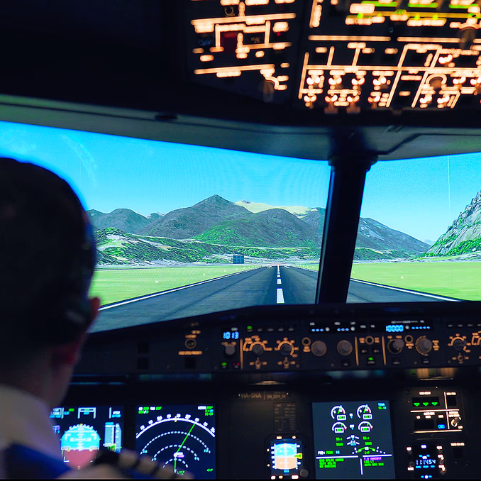 Airbus flysimulator