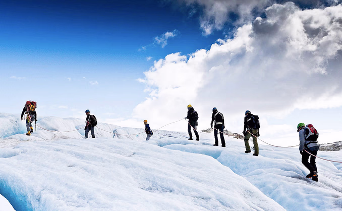 Glacier hike på blåis