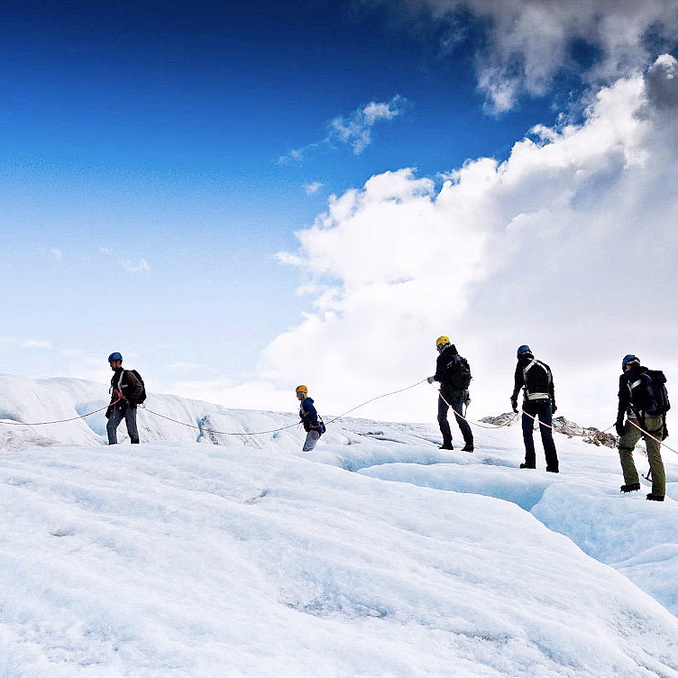Glacier hike på blåis