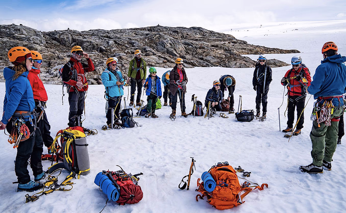 Glacier hike på blåis