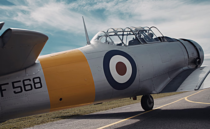 Flytur med Harvard veteranfly