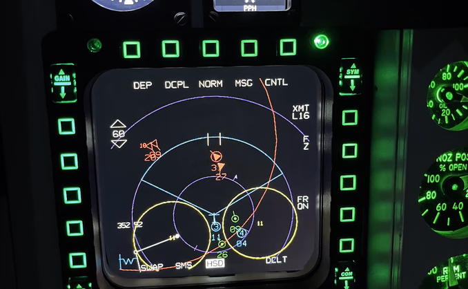 Virtuell F-16 pilot for en dag
