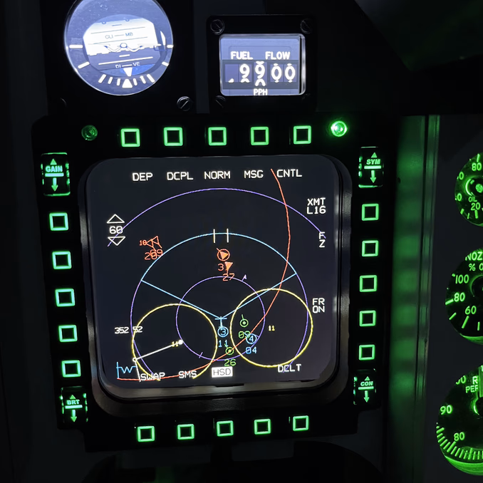 Virtuell F-16 pilot for en dag