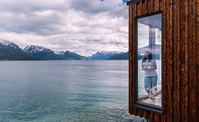Arctic fjordcabins med jacuzzi