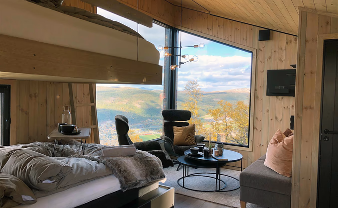 Natt i fjelltopphytte