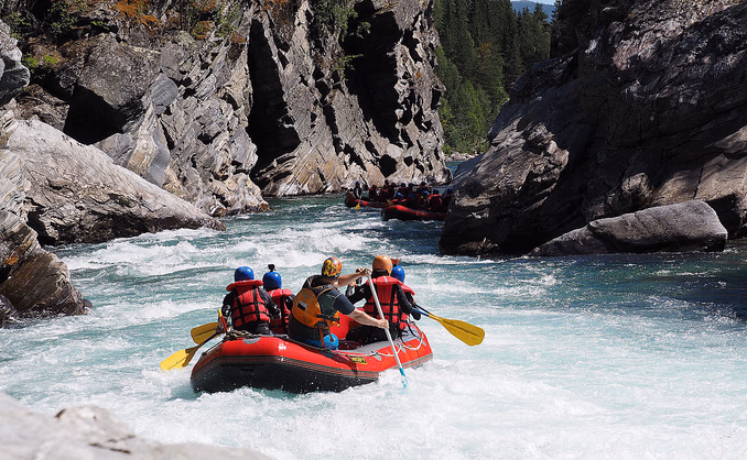 Rafting og Via Ferrata
