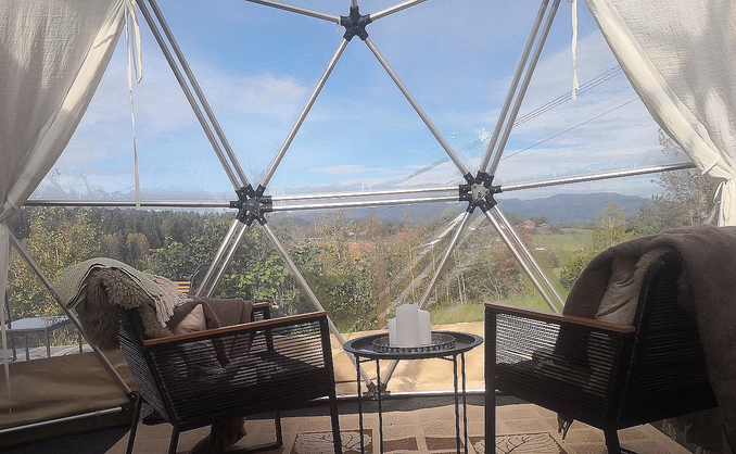 Dome Glamping & alpakkavandring