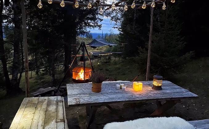 Sveveteltglamping