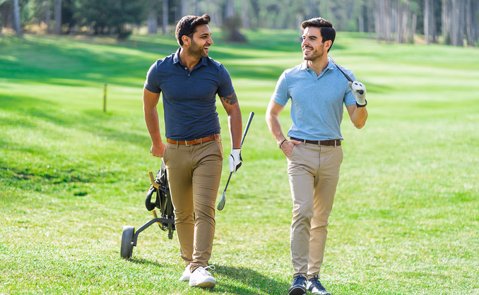 Golfrunde med proff
