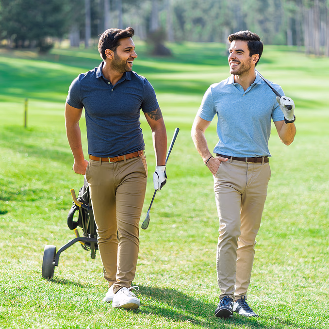Golfrunde med proff