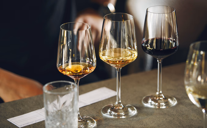 Vinflight med sjokolade