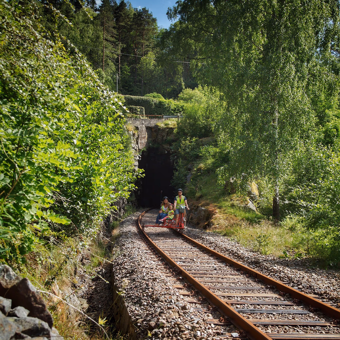 Elektrisk dresintur for familien