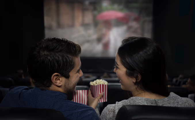 Kino med popcorn og brus