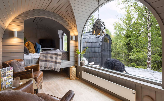 Overnatting i Igloohut
