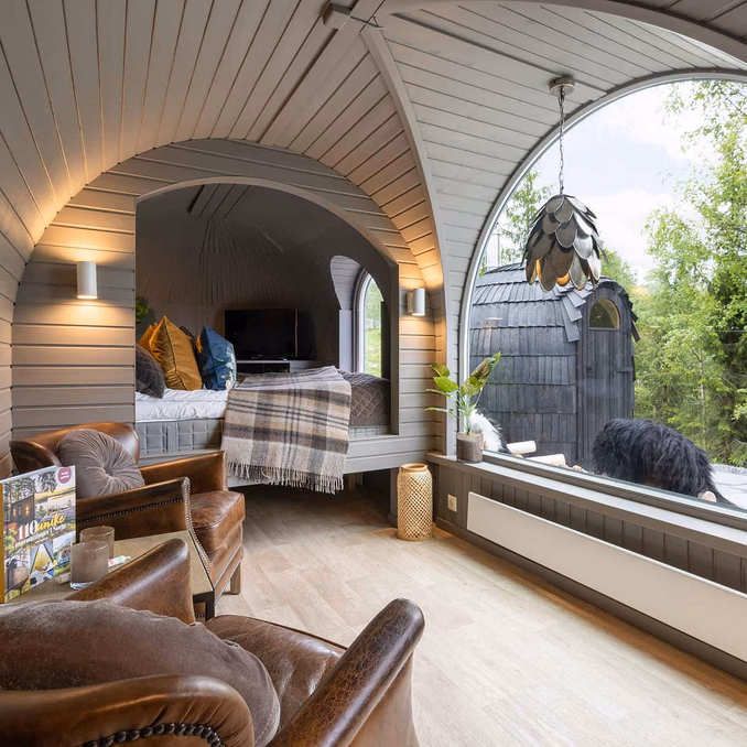 Overnatting i Igloohut