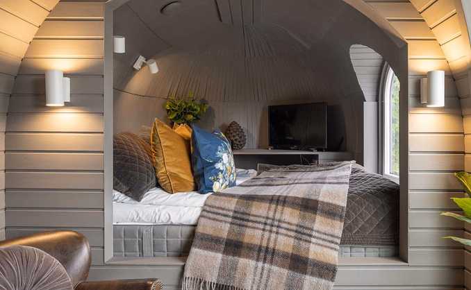 Overnatting i Igloohut