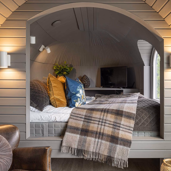 Overnatting i Igloohut