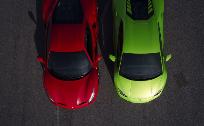 Kjør Lamborghini & Ferrari på racerbane