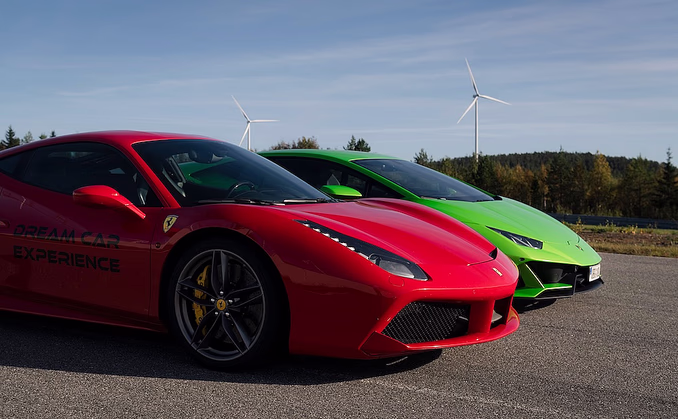 Kjør Lamborghini & Ferrari på racerbane