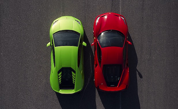 Kjør Lamborghini & Ferrari på racerbane