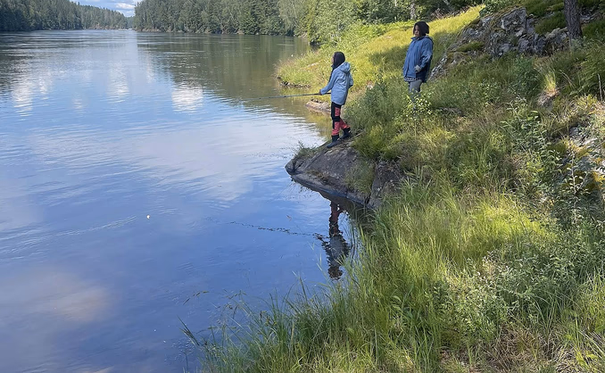 Fisketur ved Glomma