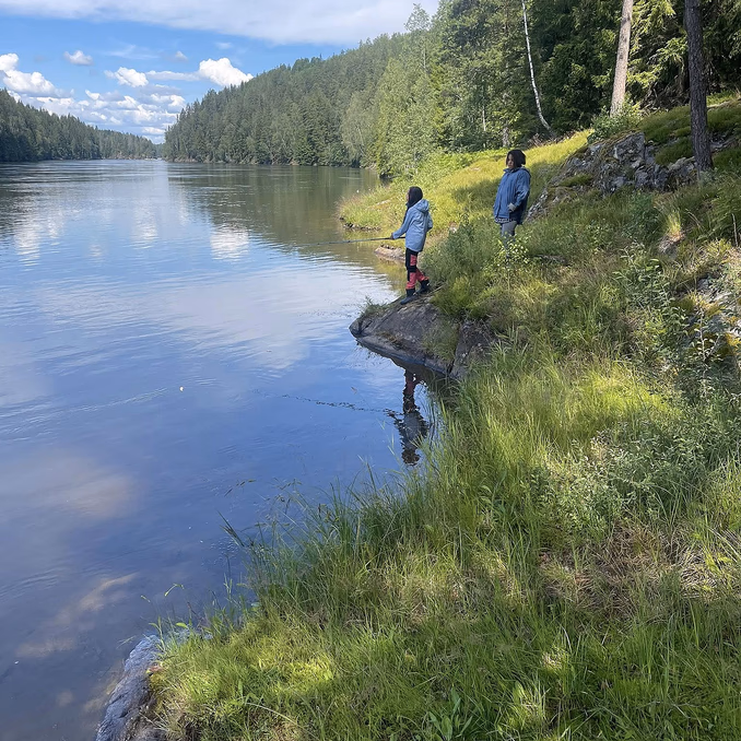 Fisketur ved Glomma