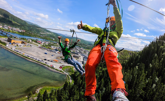 Via Ferrata og Zipline