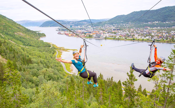 Via Ferrata og Zipline