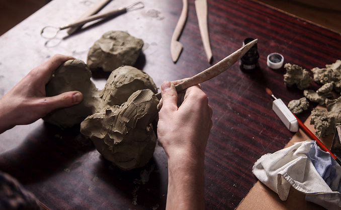 Keramikkurs i å lage lampefot