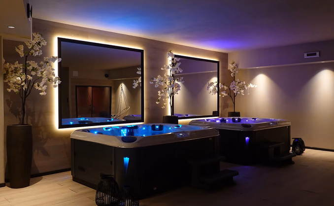 Spa, jacuzzi & badstue for to