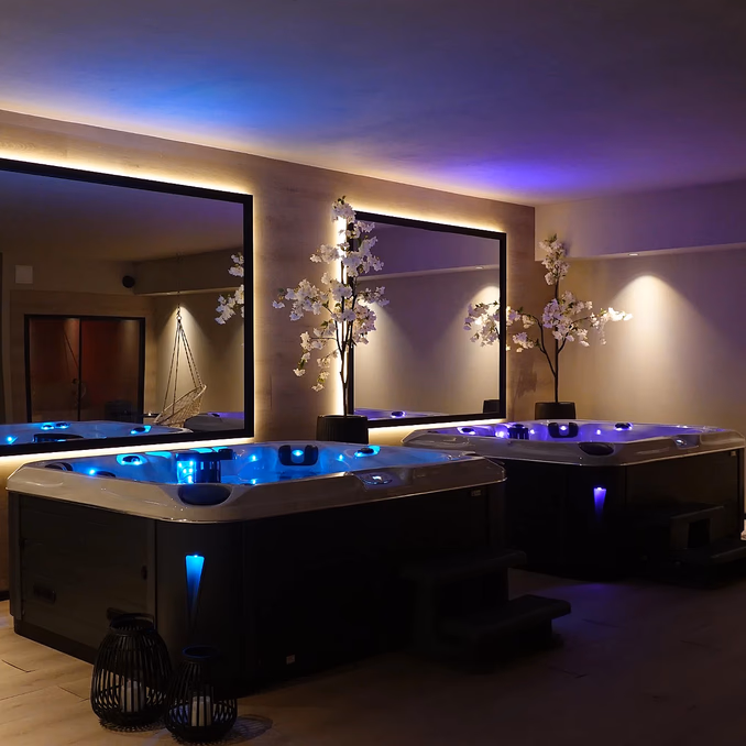 Spa, jacuzzi & badstue for to
