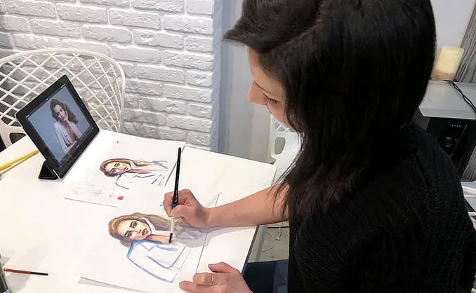 Oljemaling med kunstner x 3