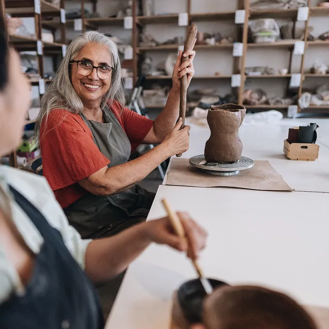 Keramikkurs i å lage vase