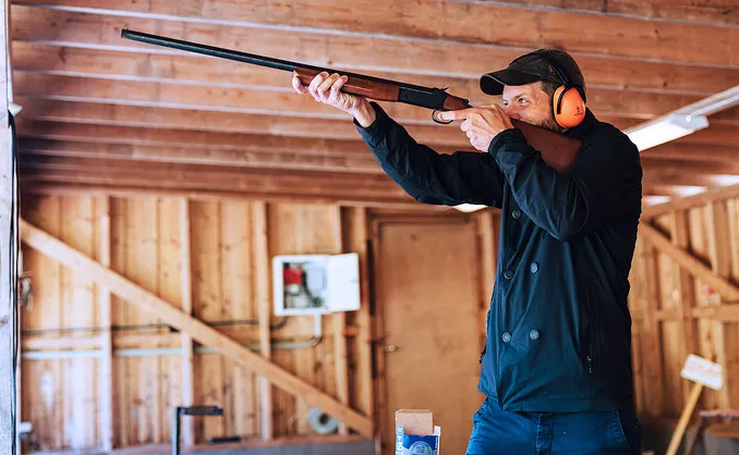 Leirdueskyting for to