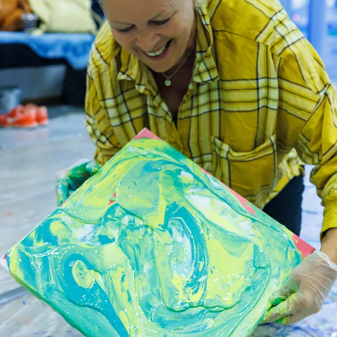 Malekurs i flytende maling