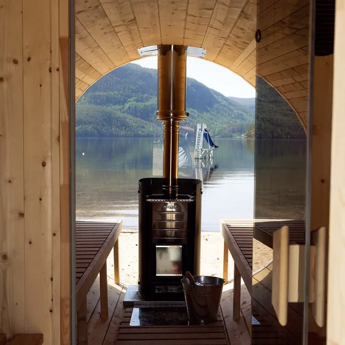 Hyttetur med vedfyrt sauna