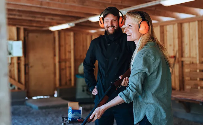 Leirdueskyting for to deluxe