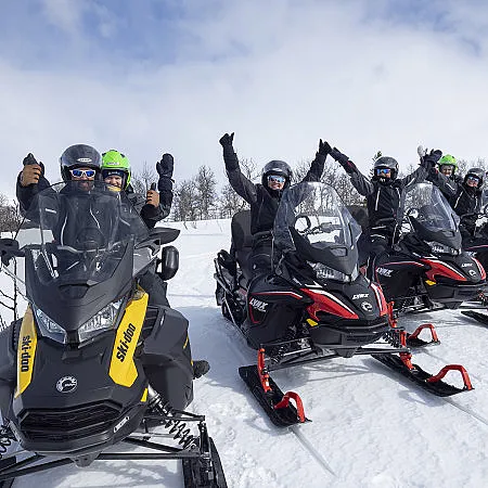 Snøscootersafari for to heldag