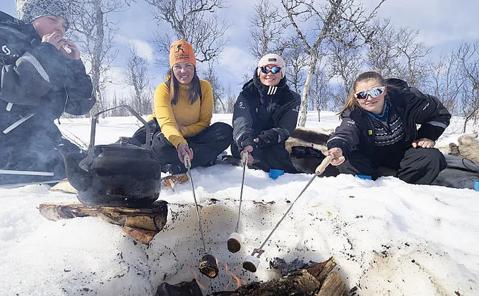 Snøscootersafari for to heldag