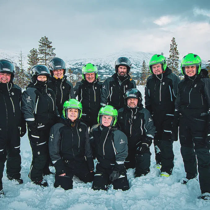 Snøscootersafari heldag