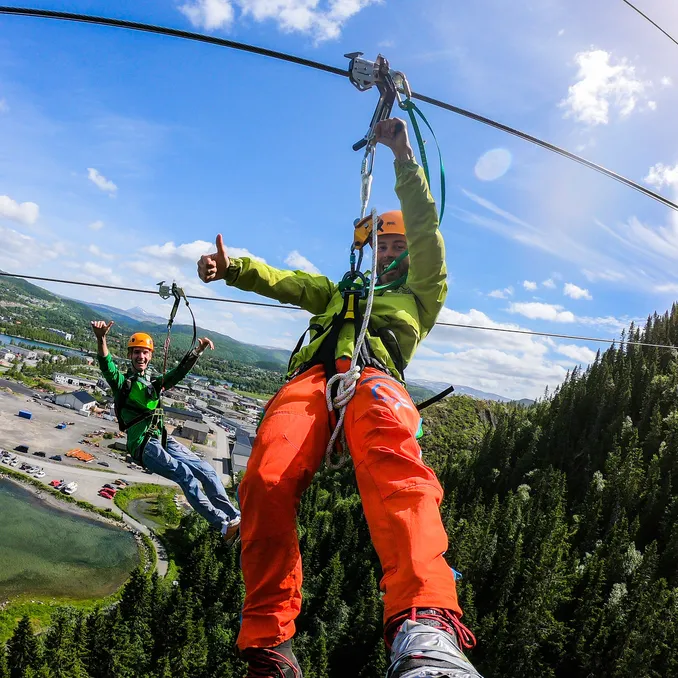 Via Ferrata og Zipline