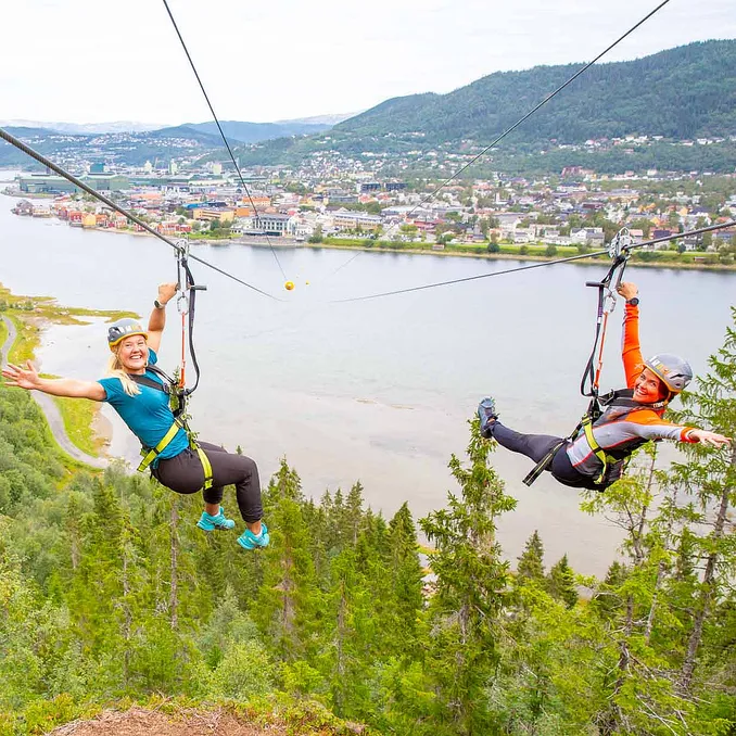 Via Ferrata og Zipline